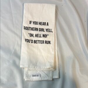 Wildwood Landing Flour Sack Kitchen Tea Towel 100% Cotton 29" x 29", NWOT